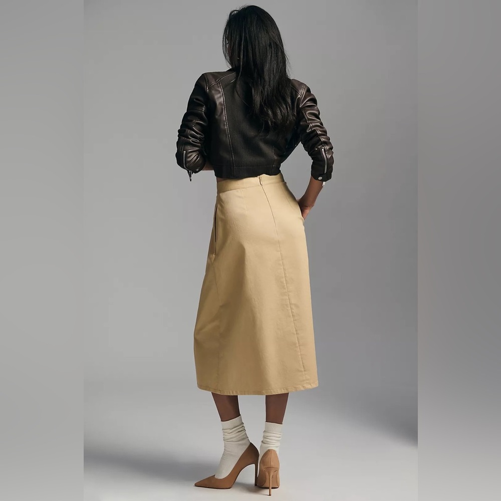 NWT Corey Lynn Calter Pleated Trouser Skirt Size XL - Picture 5 of 7